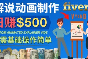 制作解说类动画视频（Animated Explainer）日赚500美元以上 - 0基础可操作