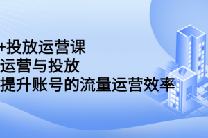 dou 投放运营课：搞懂运营与投放，全面提升账号的流量运营效率