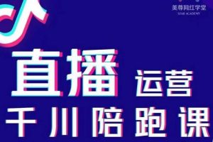 美尊-抖音直播运营千川系统课：直播​运营规划、起号、主播培养、千川投放等