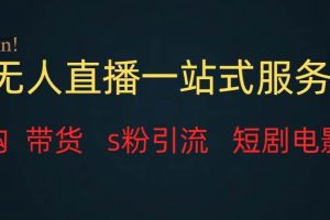 无人直播全套服务，变现稳定