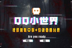 【全网首发】QQ小世界_Q群挂载教程 引流思路分析